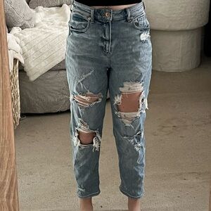 American Eagle Outfitters Ripped Mom Jeans